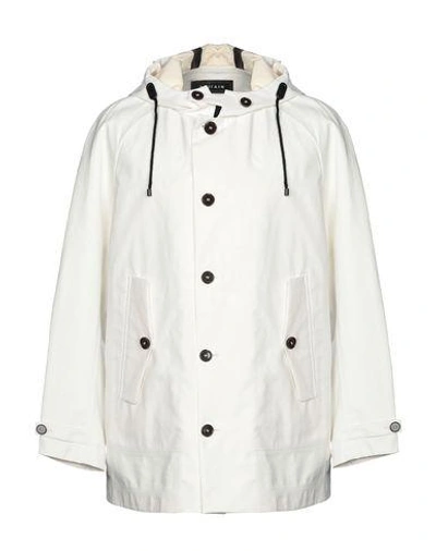 Shop Ahirain Full-length Jacket In White