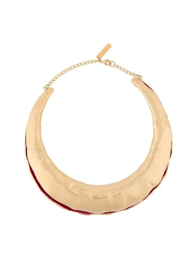 Shop Marni Enamelled Chocker Necklace In Metallic