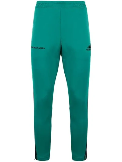 Shop Gosha Rubchinskiy Adidas X  Elasticated Waist Track Pants In Green