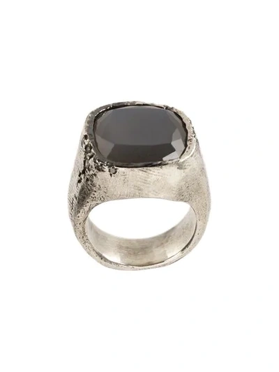 Shop Tobias Wistisen Stone Embellished Ring In Metallic
