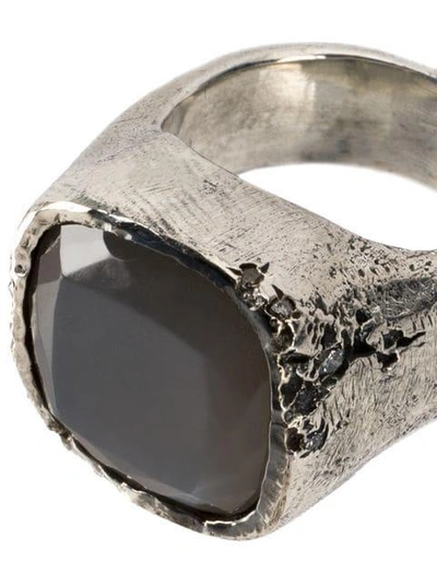 Shop Tobias Wistisen Stone Embellished Ring In Metallic