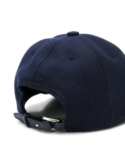 Shop Valentino Baseballkappe Mit "vltn"-stickerei - Blau In Blue