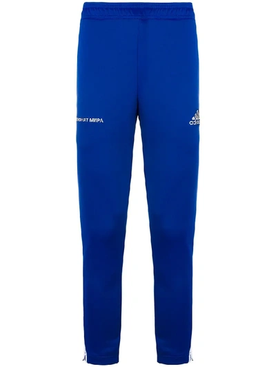 Shop Gosha Rubchinskiy X Adidas Side Panelled Track Pants In Blue