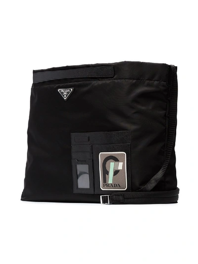 Shop Prada Black Nylon Shoulder Bag