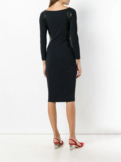 Shop Le Petite Robe Di Chiara Boni Longsleeve Fitted Dress - Black