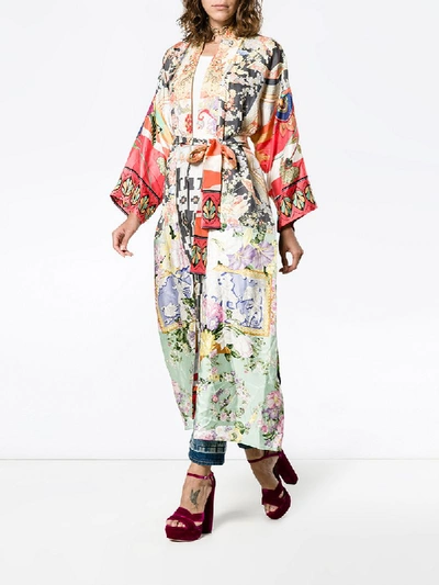 Shop Rianna + Nina Langer Kaftan Mit Print - Mehrfarbig In Multicolour