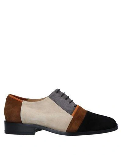 Shop A.testoni Laced Shoes In Black
