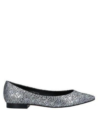Shop Gina Ballet Flats In Silver