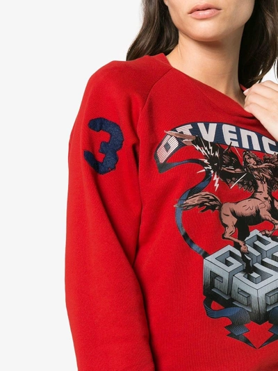 Shop Givenchy Sagittarius Sign Print Cotton Sweatshirt
