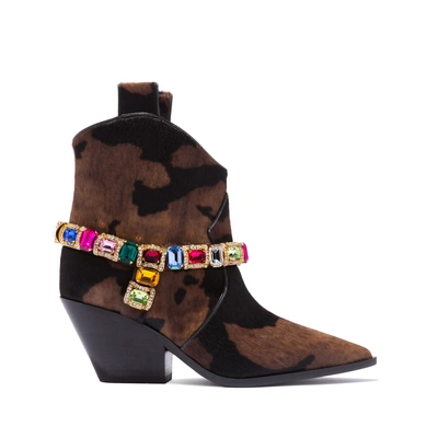 Shop Casadei Rodeo In Choco And Black