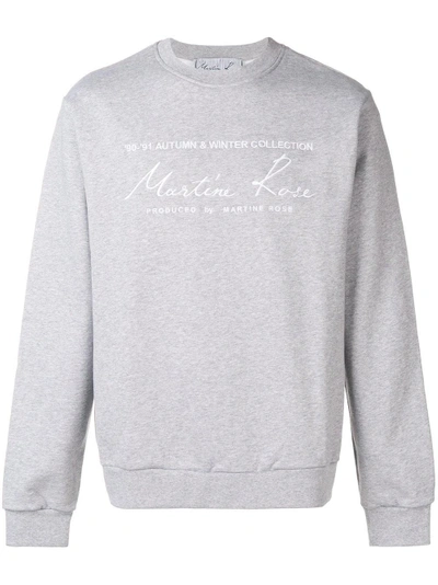 Shop Martine Rose Oversized Fit Sweatshirt
