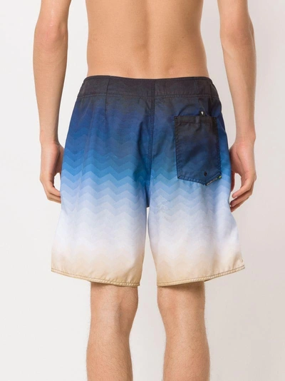 Shop Osklen Printed Swimming Shorts In Blue