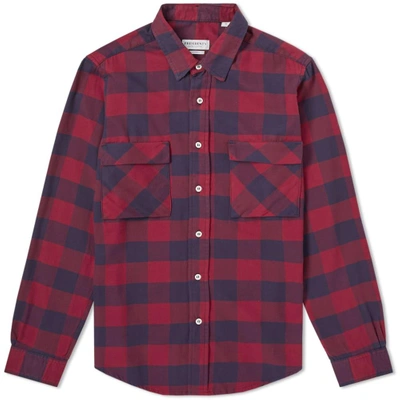 Shop President's Vespa Check Shirt In Red
