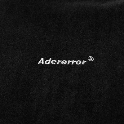 Shop Ader Error Sherpa Fleece Hoody In Black