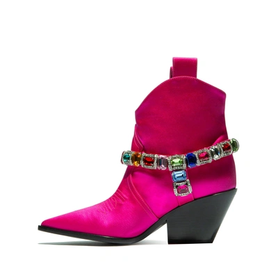 Shop Casadei Rodeo In Electric Fuchsia