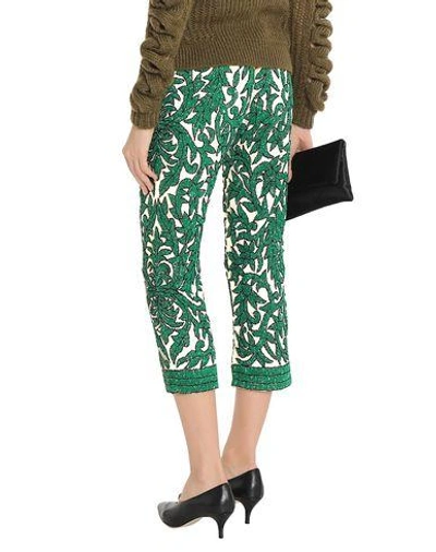 Shop Ganni 3/4-length Shorts In Green