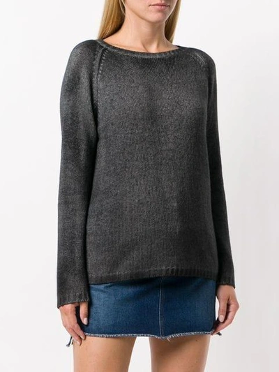 Shop Avant Toi Relaxed Fit Sweater - Grey
