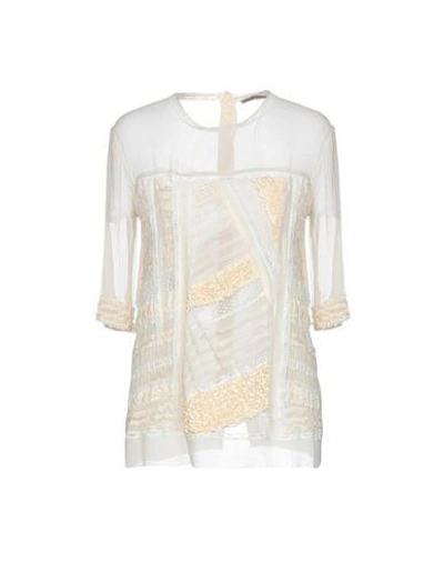 Shop Ermanno Scervino Blouses In Ivory