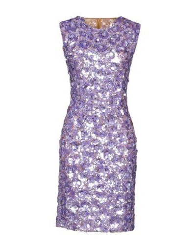 Shop Michael Kors Short Dress In Purple