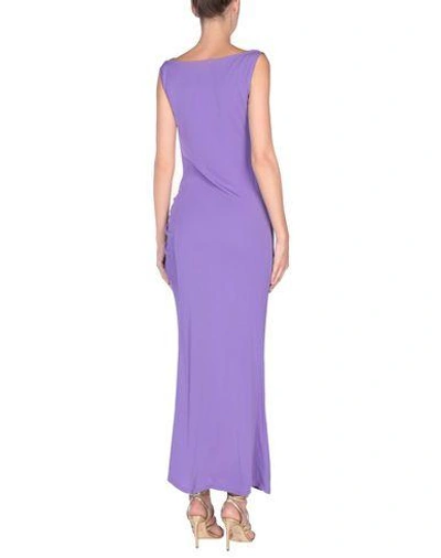 Shop Michael Kors Long Dress In Purple