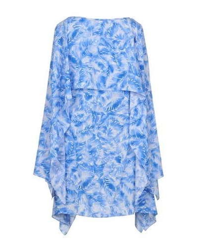 Shop Michael Kors Short Dress In Sky Blue