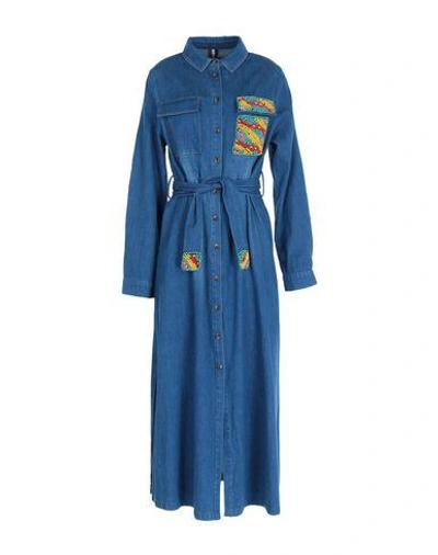 Shop Chamonix Denim Dress In Blue