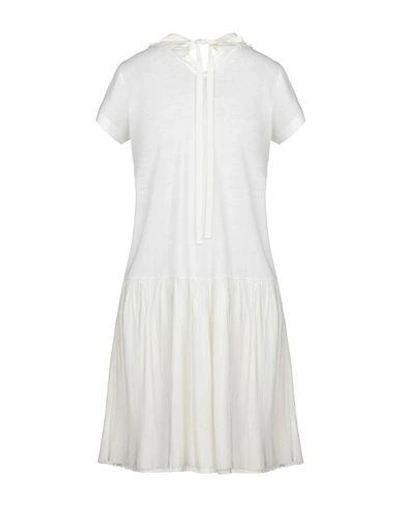 Shop Sacai Luck Short Dress In White