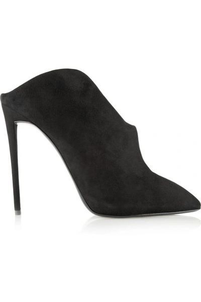 Shop Giuseppe Zanotti Olinda Suede Mules In Black