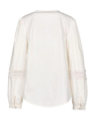 Shop Tory Burch Blouse In Ivory