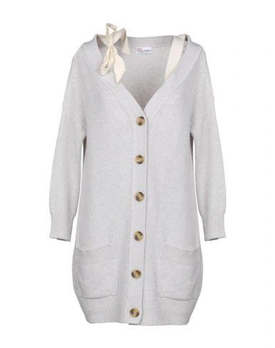 Shop Red Valentino Cardigans In Light Grey