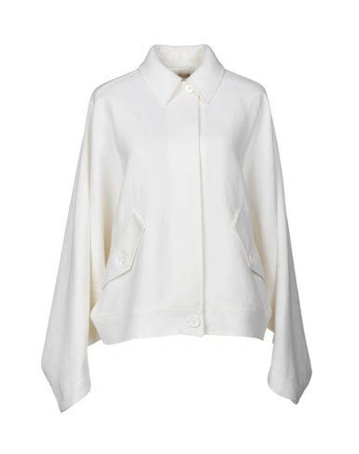 Shop Michael Kors Jacket In White