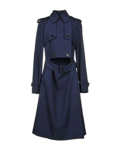 Shop Michael Kors Full-length Jacket In Dark Blue