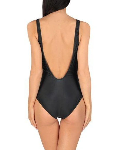 Shop Moschino One-piece Swimsuits In Black