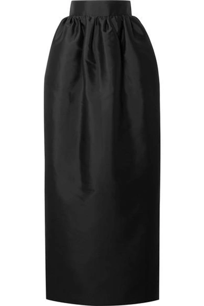 Shop The Row Ranel Silk-taffeta Maxi Skirt In Black