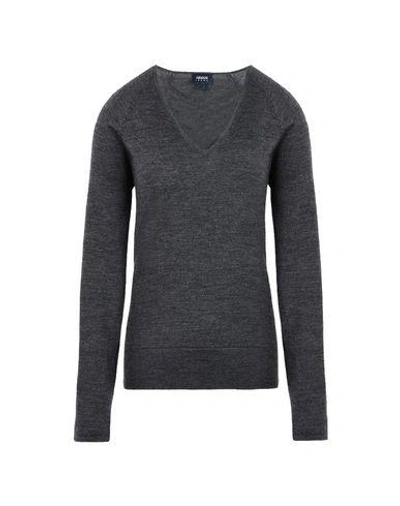 Shop Armani Jeans Sweaters In Grey