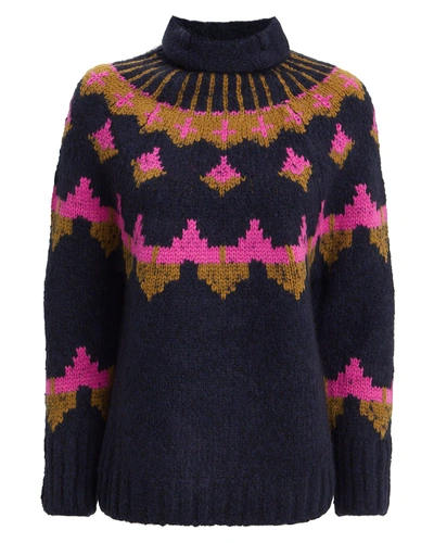Shop A.l.c Fairisle Navy Sweater