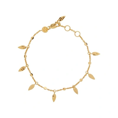 Shop Missoma Leaf 18kt Gold Vermeil Bracelet