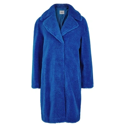 Shop Stand Studio Camille Blue Faux Shearling Coat