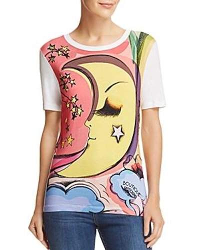 Shop Boutique Moschino Moon & Stars Graphic Tee In Multi