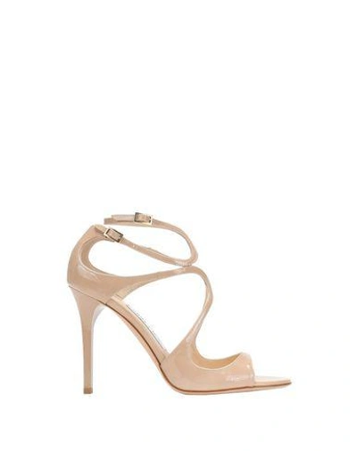 Shop Jimmy Choo Sandals In Beige