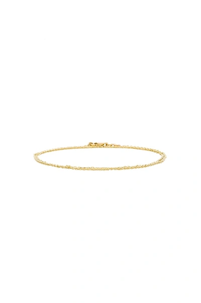 Shop Eight By Gjenmi Jewelry Fine 2 For 1 Layering Bracelet In Metallic Gold