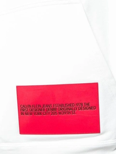 Shop Calvin Klein Jeans Est.1978 Modernist Graphic Hoodie In White