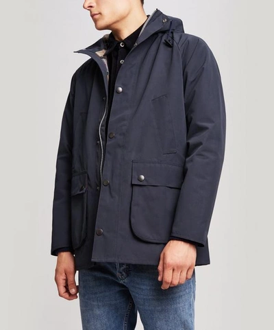 Barbour Bedale Hooded Jacket In Navy | ModeSens