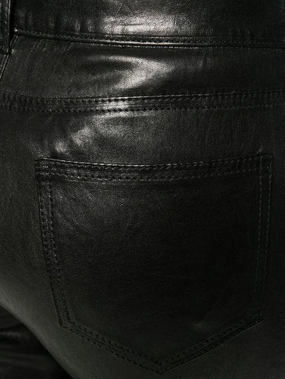 Shop Saint Laurent Skinny Trousers In Black