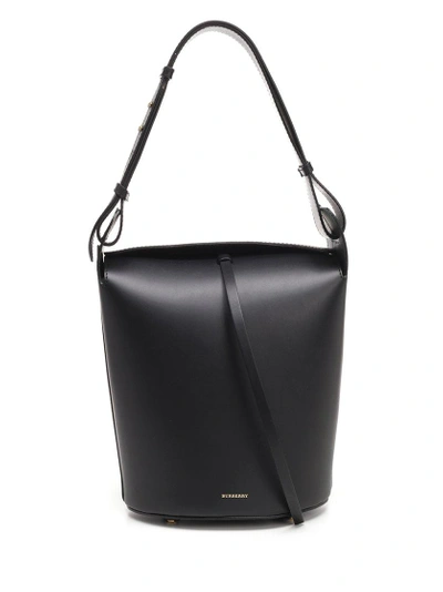 Shop Burberry Bucket Shoulder Bag In Black