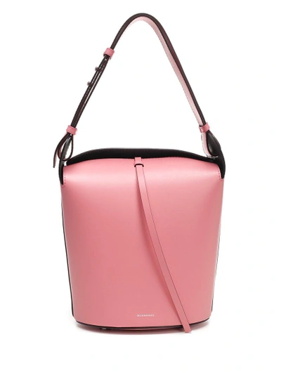 Shop Burberry Bucket Shoulder Bag In Pink