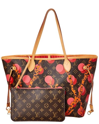 Pre-owned Louis Vuitton Limited Edition Ramages Monogram Canvas Neverfull Mm Nm In Nocolor