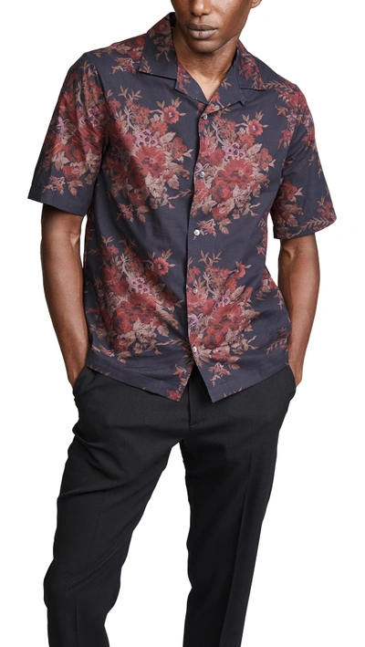 Shop Mcq By Alexander Mcqueen Billy Shirt In Dark Floral