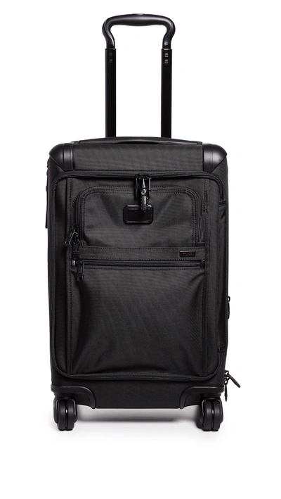Shop Tumi Alpha International Front Lid Carry On Suitcase In Black