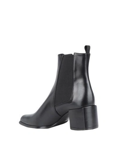 Shop Roberto Festa Woman Ankle Boots Black Size 6 Calfskin, Goat Skin